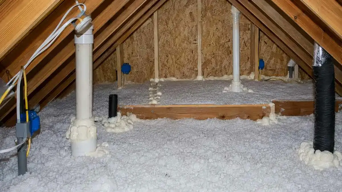Attic air sealing around ceiling penetrations