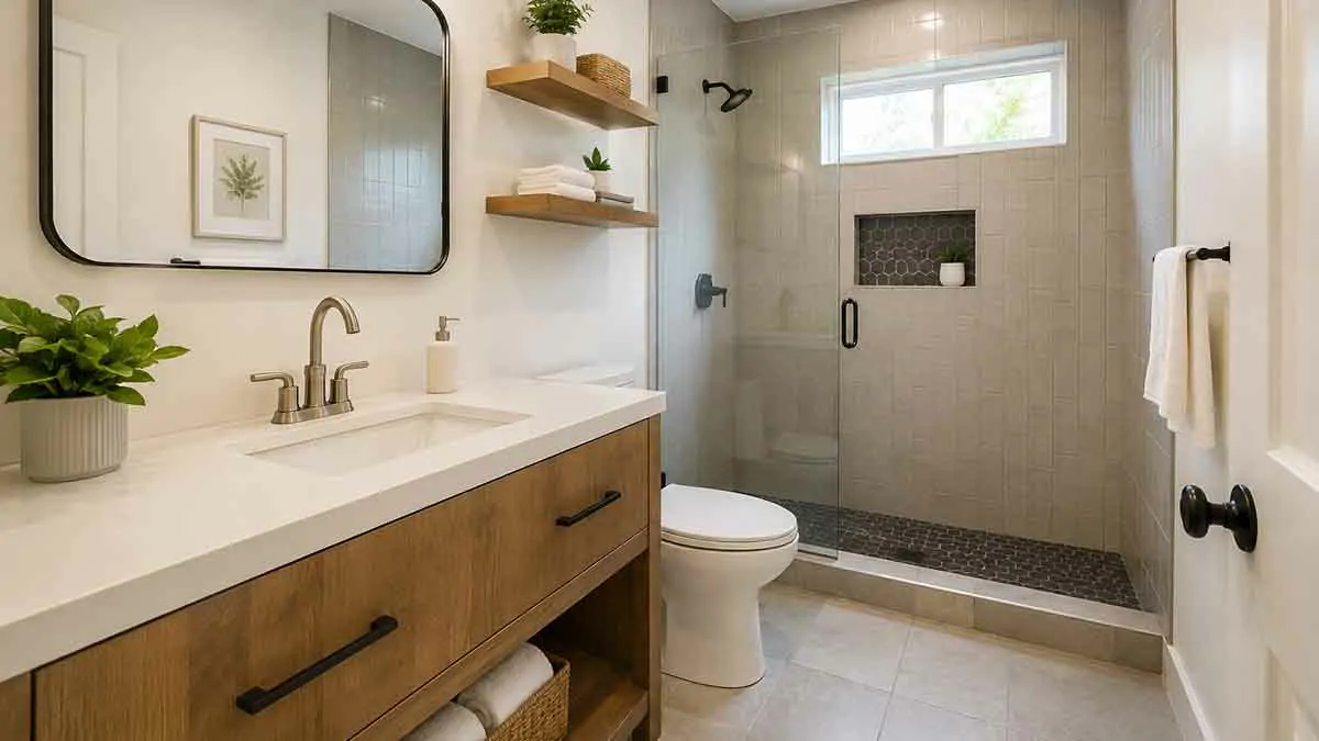 Bathroom renovation on a budget
