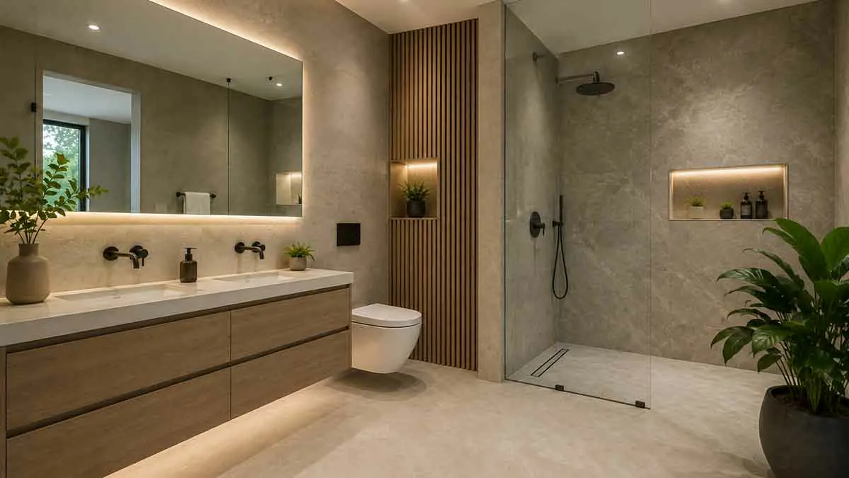 Bathroom wall options