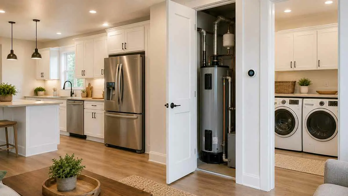 Energy-efficient appliances in a modern home