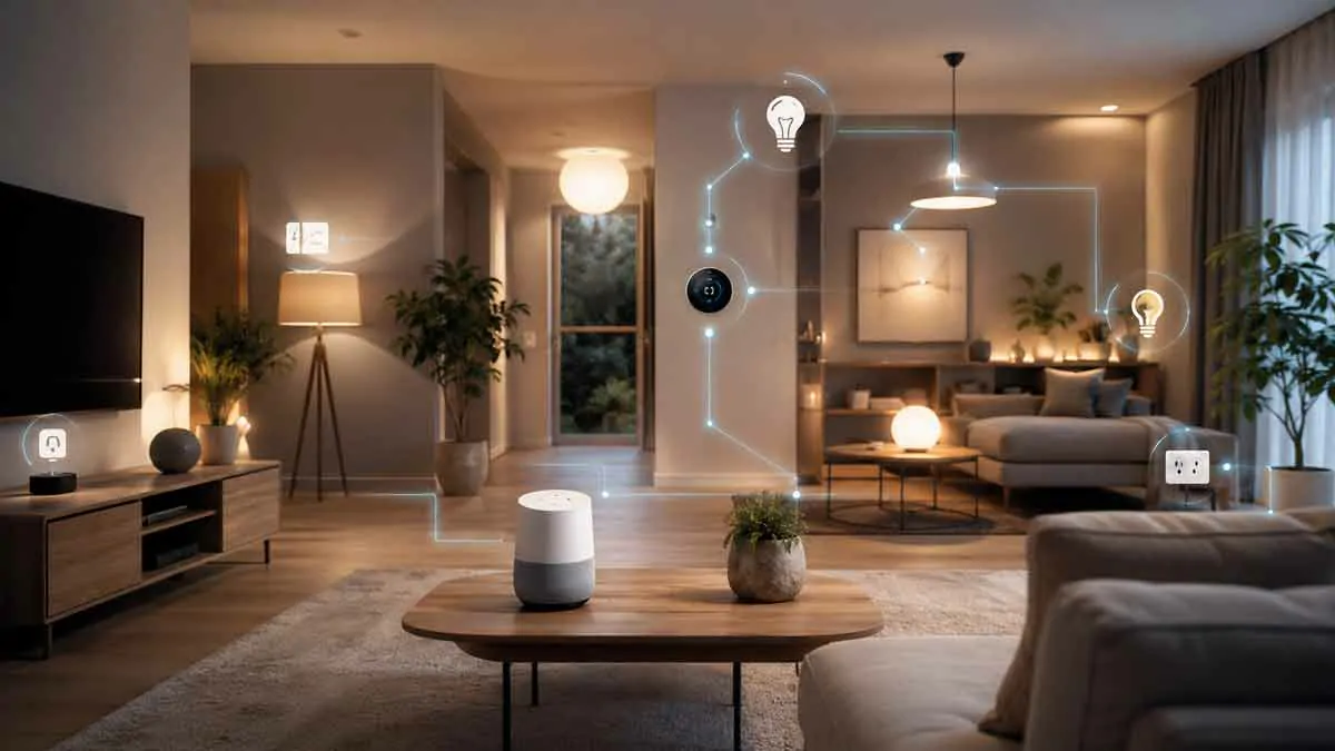 Google Home automation controlling smart home devices