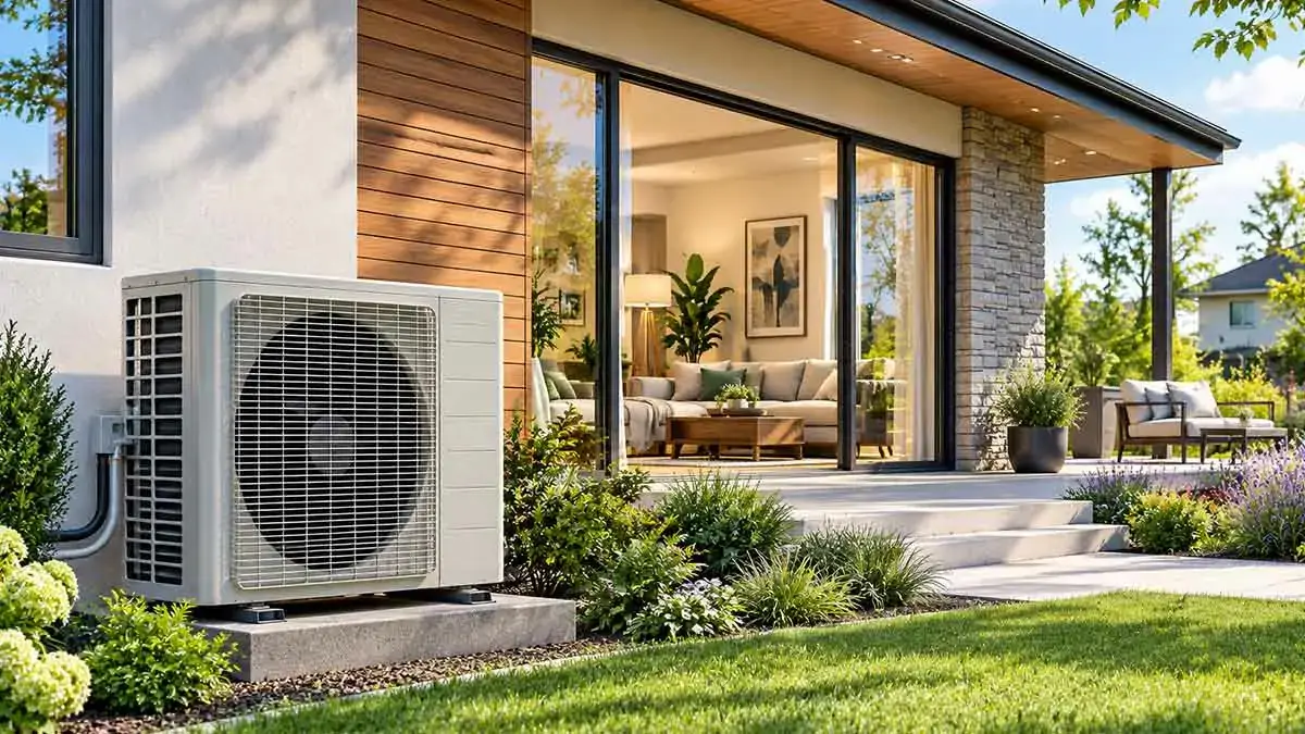 Energy-efficient home with a modern HVAC system