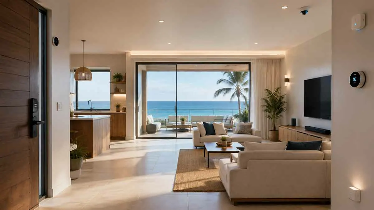 Smart home automation for vacation homes