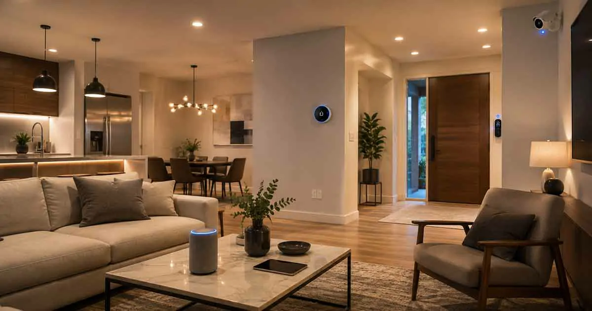 Smart home with connected devices and automated technology